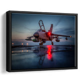Panavia Tornado War Airplane Craft Framed Canvas Prints Wall Art Decor - Painting Canvas, Black Framed Picture