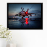 Panavia Tornado War Airplane Craft Framed Canvas Prints Wall Art Decor - Painting Canvas, Black Framed Picture