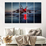 Panavia Tornado War Airplane Craft 5 Piece B Canvas Prints Wall Art Decor - Painting Canvas, Multi Panels