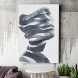 Peeling Away Layers His Flawless Skin Canvas Prints Wall Art, Home Living Room Decor, Large Canvas