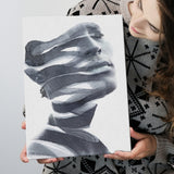 Peeling Away Layers His Flawless Skin Canvas Prints Wall Art, Home Living Room Decor, Large Canvas