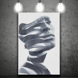 Peeling Away Layers His Flawless Skin Canvas Prints Wall Art, Home Living Room Decor, Large Canvas