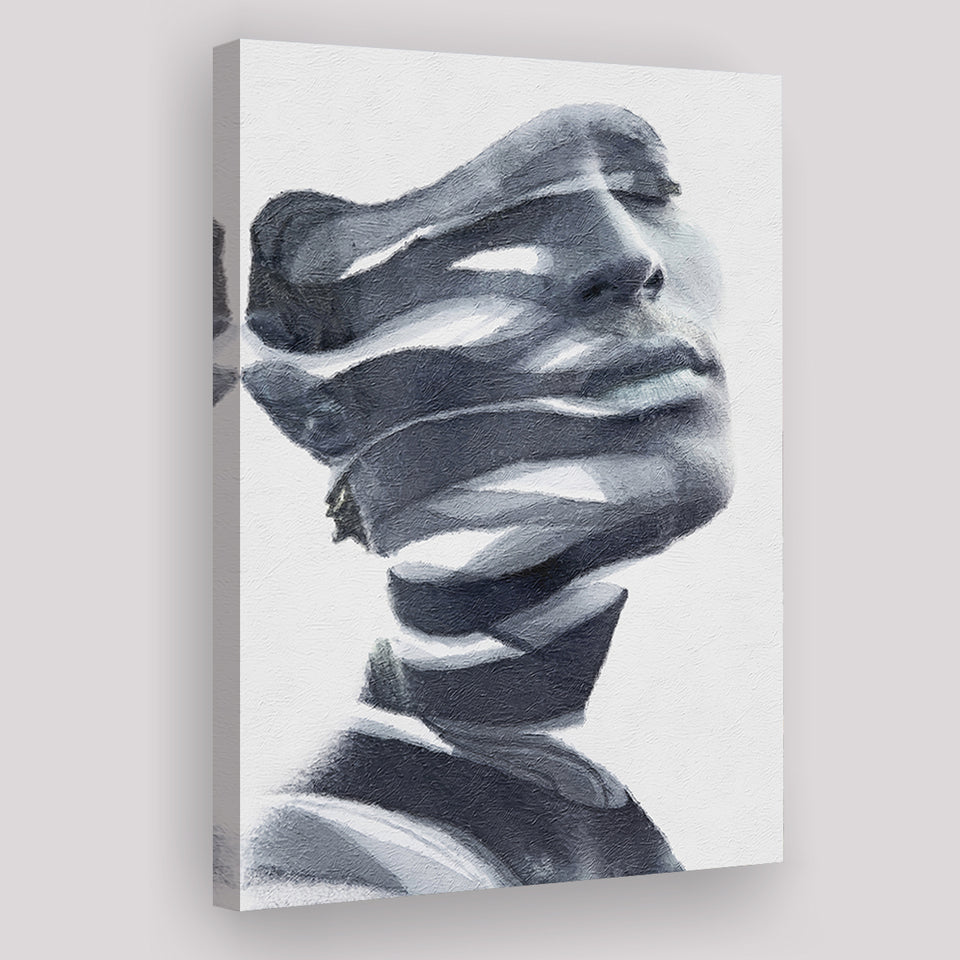 Peeling Away Layers His Flawless Skin Canvas Prints Wall Art, Home Living Room Decor, Large Canvas