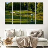 Pga Championship Wanamaker Trophy 5 Pieces B Canvas Prints Wall Art - Painting Canvas, Multi Panel