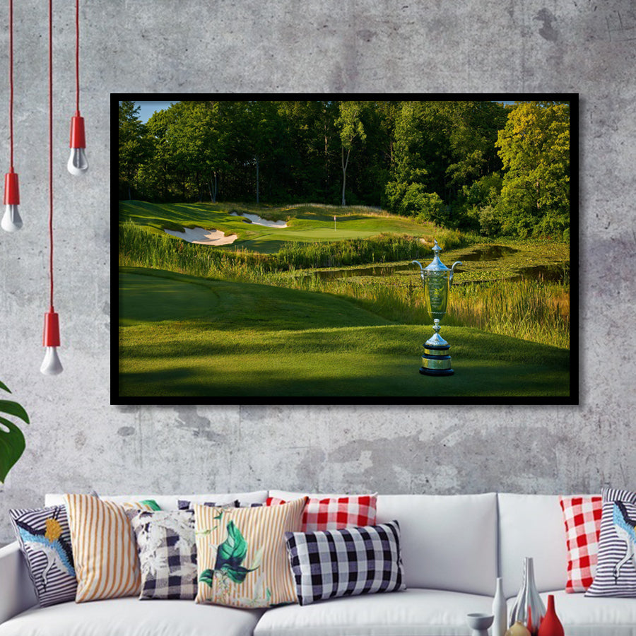 Pga Championship Wanamaker Trophy Framed Art Prints Wall Art Decor - Painting Prints, Framed Picture