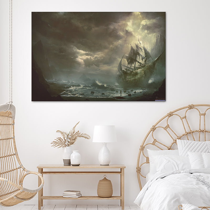 Pirates Of The Caribbean Ocean Canvas Wall Art - Canvas Prints, Prints For Sale, Painting Canvas,Canvas On Sale