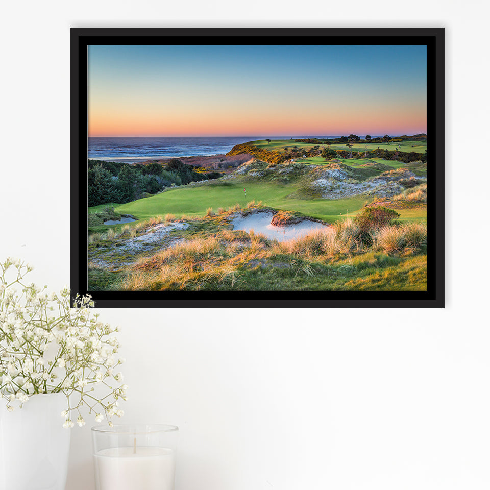 Planning A Trip To Bandon Dunes Golf Resort, Golf Art Print, Framed Canvas Prints Wall Art Decor, Floating Frame