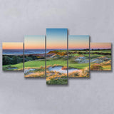 Planning A Trip To Bandon Dunes Golf Resort, Golf Art Print, 5 Panels Canvas Prints Wall Art Decor