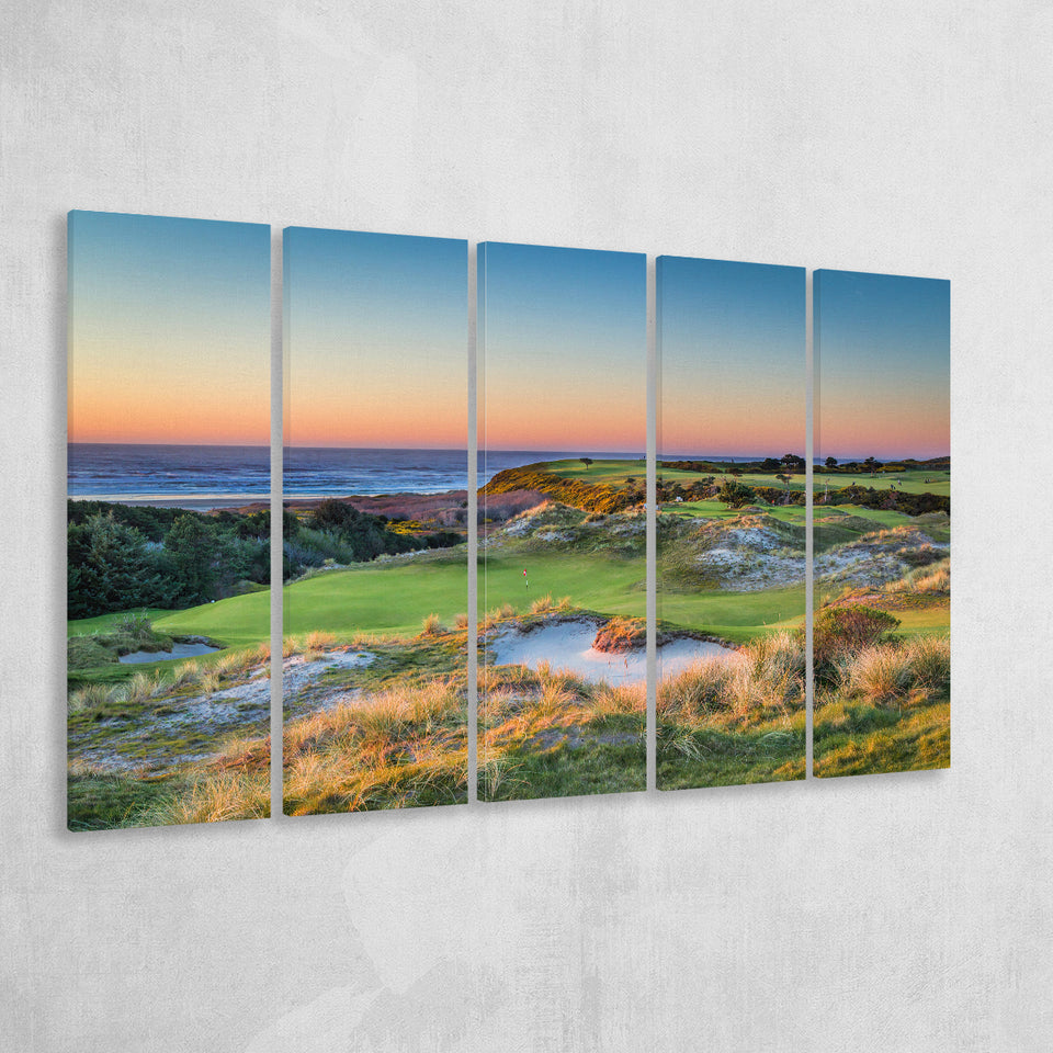 Planning A Trip To Bandon Dunes Golf Resort, 5 Panels Extra Large Canvas Prints Wall Art Decor