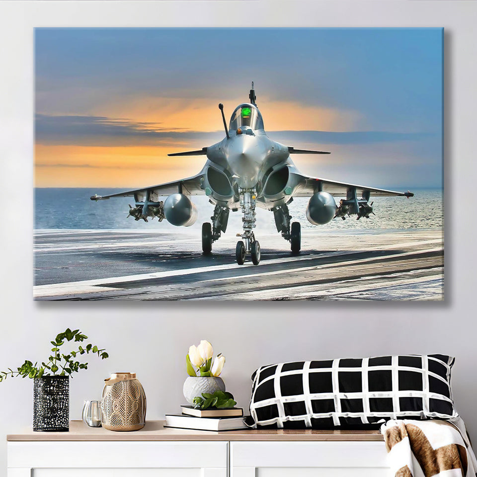 Rafale Fighter Jet Military Airplane Plane Fighter 17 Canvas Prints Wall Art Decor - Painting Canvas, Art Prints, Ready to Hang
