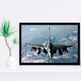 Rafale Fighter Jet Military Airplane Plane Fighter 33 Framed Art Prints Wall Decor - Painting Art, Framed Picture, Ready to Hang