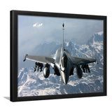 Rafale Fighter Jet Military Airplane Plane Fighter 33 Framed Art Prints Wall Decor - Painting Art, Framed Picture, Ready to Hang