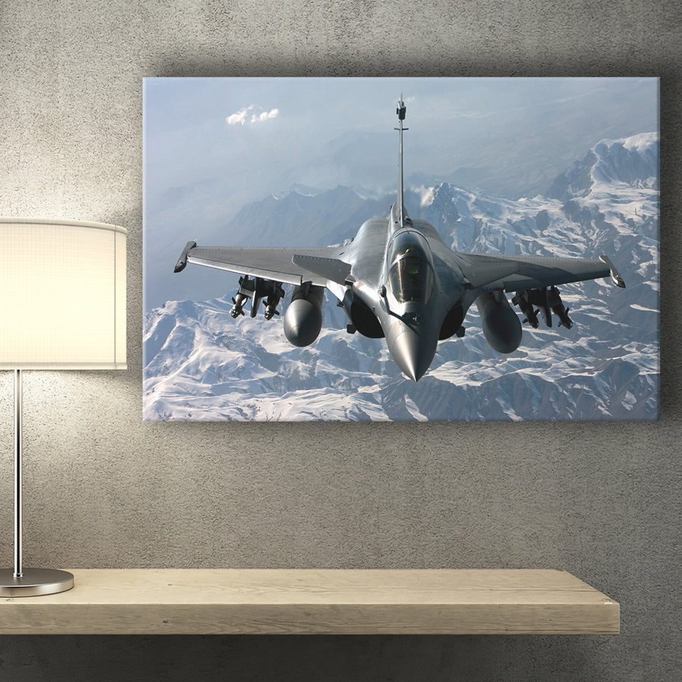 Rafale Fighter Jet Military Airplane Plane Fighter 33 Canvas Prints Wall Art Decor - Painting Canvas, Art Prints, Ready to Hang