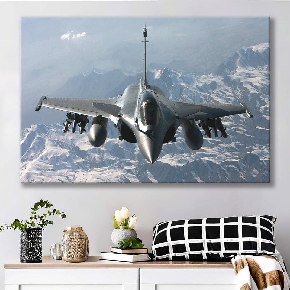 Rafale Fighter Jet Military Airplane Plane Fighter 33 Canvas Prints Wall Art Decor - Painting Canvas, Art Prints, Ready to Hang
