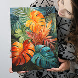 Ropical Leaves Palm Tree Watercolor V4 Canvas Prints Wall Art Home Decor, Painting Canvas, Living Room Wall Decor