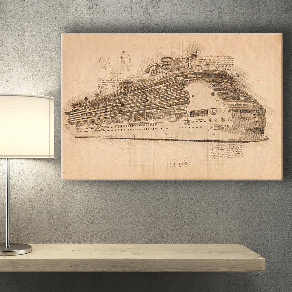 Royal Caribbean Cruise Ship Canvas Prints Wall Art - Painting Canvas, Painting Prints, Wall Home Decor, Prints for Sale