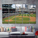 Safeco Field Stadium Baseball 5 Pieces Canvas Prints Wall Art Decor - Painting Canvas,Multi Panel,Painting Prints,For Sale