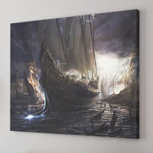 Sailing Ship Fantasy Pirate Canvas Wall Art - Canvas Prints, Prints For Sale, Painting Canvas,Canvas On Sale