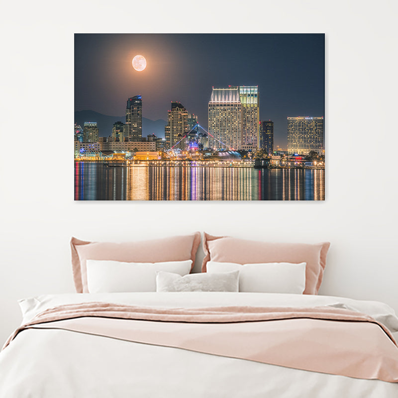 San Diego Del Coronado United States Sky Line Canvas Wall Art - Canvas Prints, Prints for Sale, Canvas Painting, Canvas On Sale