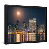 San Diego Del Coronado United States Sky Line Framed Wall Art Prints - Framed Prints, Prints for Sale, Framed Art
