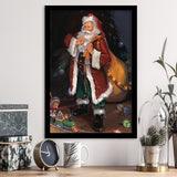 shhh Santa Claus is coming Framed Art Prints Xmas Wall Decor - Painting Art, Prints for Sale, Home Wall Art