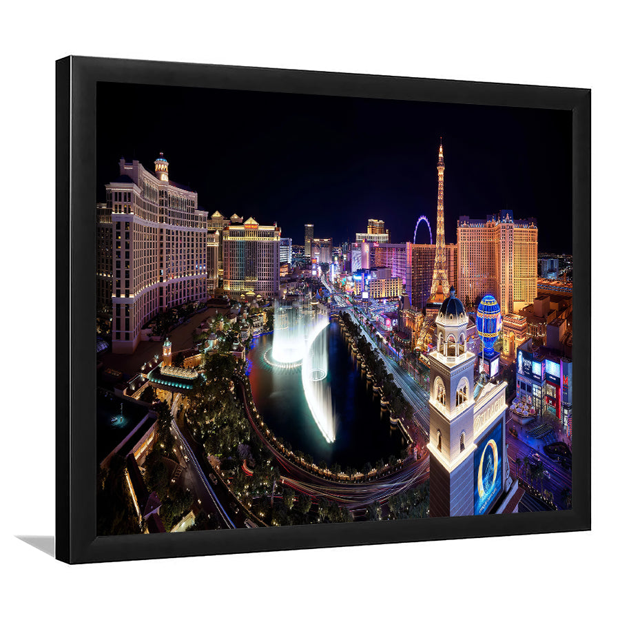 Sin City Buy The Las Vegas Cityscape Framed Wall Art Prints - Framed Prints, Prints for Sale, Framed Art