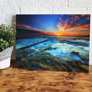 Sunset On The Beach Canvas Wall Art - Canvas Prints, Prints For Sale, Painting Canvas,Canvas On Sale