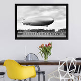 The German Airship, Lz 127 Graf Zeppelin Completed An Ambitious Canvas Wall Art - Framed Art, Framed Canvas, Painting Canvas