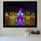 The Beautiful Scene Of Cinderella Castle Framed Art Prints Wall Decor - Painting Prints,Wall Art, Framed Picture,For Sale