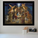 The Birth Of Jesus Christ Framed Art Prints Xmas Wall Decor - Painting Art, Home Wall Art, Framed Picture