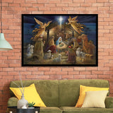 The Birth Of Jesus Christ Framed Art Prints Xmas Wall Decor - Painting Art, Home Wall Art, Framed Picture