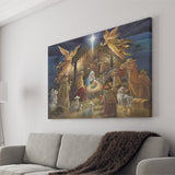 The Birth Of Jesus Christ Xmas Canvas Prints Wall Art - Painting Canvas, Home Wall Decor, For Sale, Canvas Gift