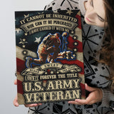 Us Army Veteran Flag Matte Canvas Canvas Prints Wall Art - Painting Canvas, Wall Decor, For Sale, Home Decor