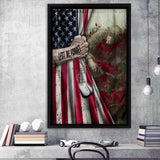 Veteran Lest We Forget Framed Canvas Prints Wall Art - Painting Canvas, Wall Decor 