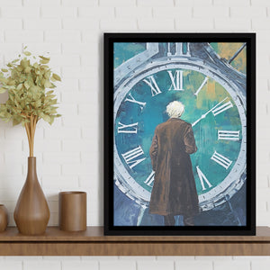 Watching Your Time Framed Canvas Prints Wall Art, Floating Frame, Large Canvas Home Decor