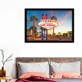 Welcome To Las Vegas Sign Framed Wall Art Prints - Framed Prints, Prints for Sale, Framed Art
