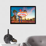 Welcome To Las Vegas Sign Framed Wall Art Prints - Framed Prints, Prints for Sale, Framed Art