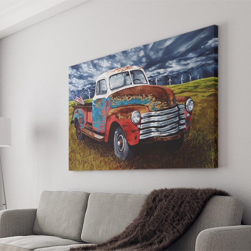 Winner Gets A Signed Print Vintage Picku Truck Canvas Prints Wall Art - Painting Canvas, Wall Decor, Home Decor, Painting Prints, For Sale