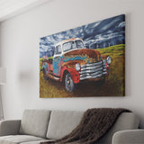 Winner Gets A Signed Print Vintage Picku Truck Canvas Prints Wall Art - Painting Canvas, Wall Decor, Home Decor, Painting Prints, For Sale