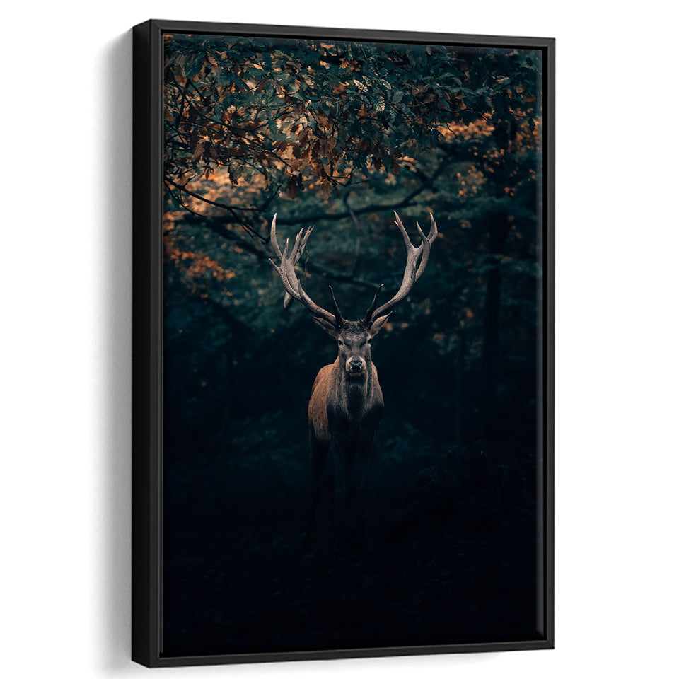 Deer Art Decor Framed Canvas Prints Wall Art - Painting Canvas, Floating Frame, Painting Prints, For Sale