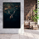 Deer Art Decor Framed Canvas Prints Wall Art - Painting Canvas, Floating Frame, Painting Prints, For Sale