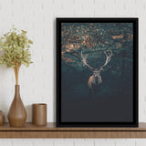 Deer Art Decor Framed Canvas Prints Wall Art - Painting Canvas, Floating Frame, Painting Prints, For Sale