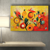Yellow Orange Oipainting Abstract Art Canvas Prints Wall Art - Painting Canvas,Wall Decor,Art Print,Home Decor